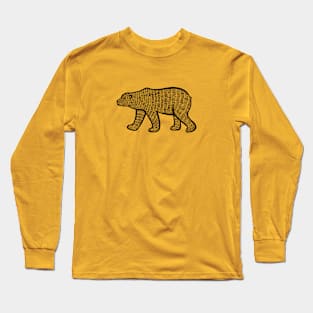 Polar Bear - hand drawn detailed animal design Long Sleeve T-Shirt